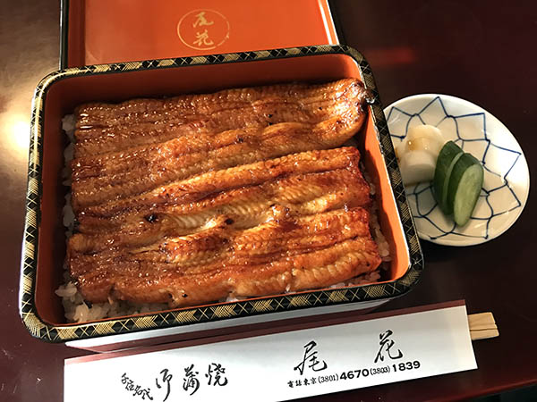 도쿄 미나미센쥬 미슐랭 1스타 장어 맛집 우나기 오바나