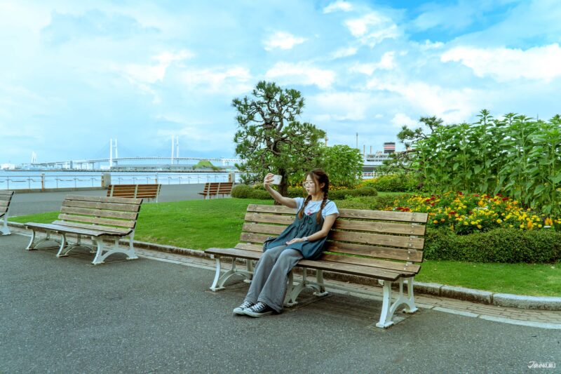 山下公園に休憩